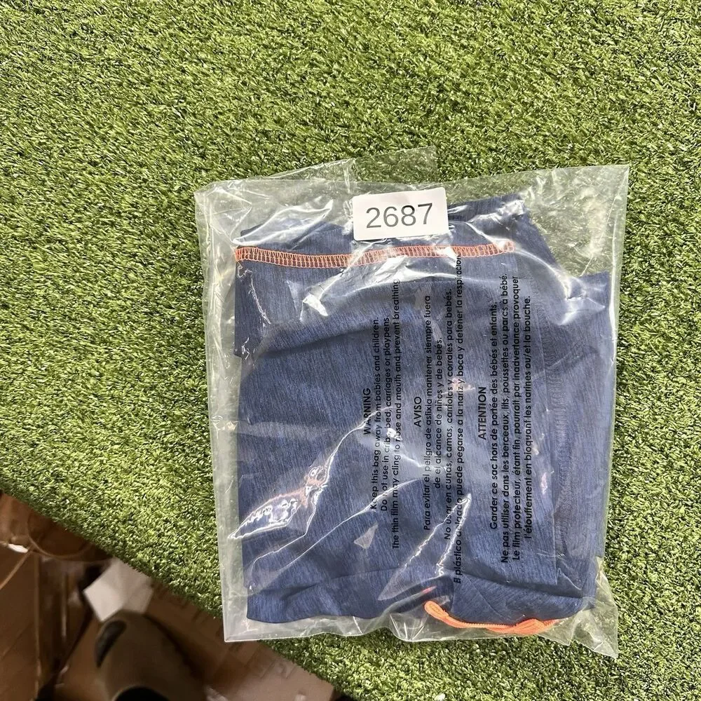 Old Navy Active Go-Dry Athletic Shorts Boys Size Small (6-7) Blue Orange